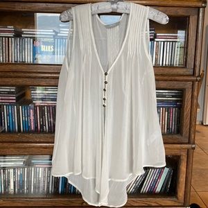 Sophie Gray Collection Sheer Short Sleeve Over Top Size 14